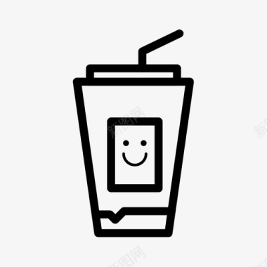 奶昔饮料冷咖啡图标图标