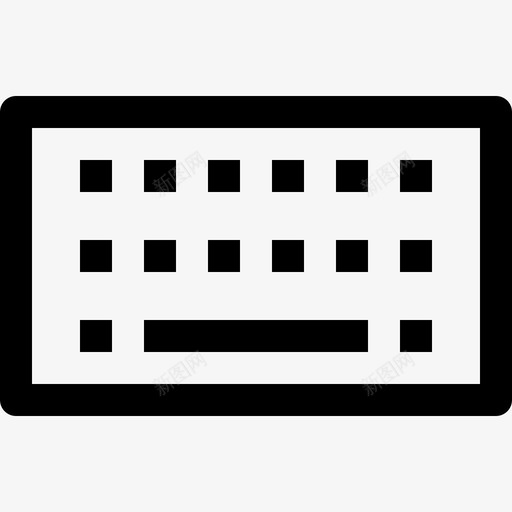 键盘基本界面图标svg_新图网 https://ixintu.com 基本 基本集合3 用户界面 界面 键盘