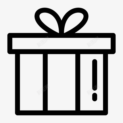 礼物生日礼物盒子图标svg_新图网 https://ixintu.com 包装 惊喜 生日礼物 盒子 礼物