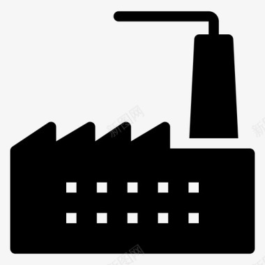 建筑商业工厂图标图标