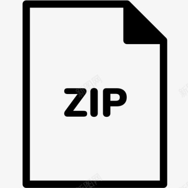 zip文件扩展名格式图标图标