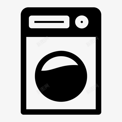 洗衣机电器洗衣房图标svg_新图网 https://ixintu.com 洗衣房 洗衣机 电器