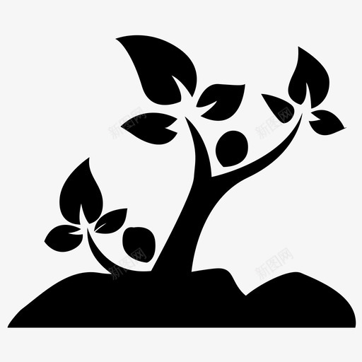 树木svg_新图网 https://ixintu.com 树木 树木，树枝，树叶，丛林，森林