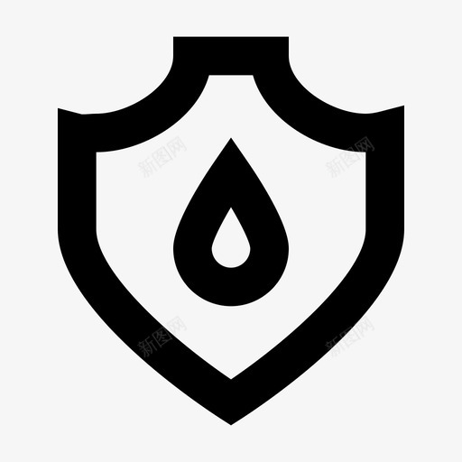 防水保护安全图标svg_新图网 https://ixintu.com 保护 安全 安全防护材料 防水