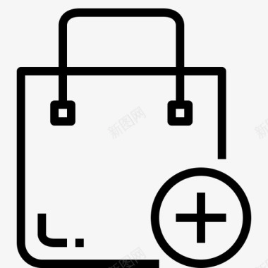 购物袋商业电子商务图标图标