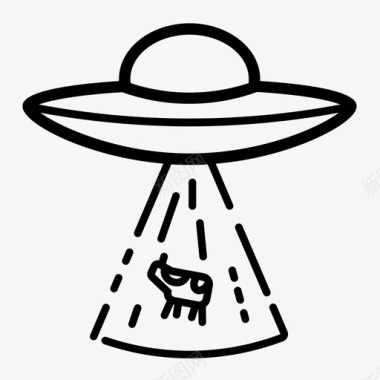 外星人绑架牛抢夺图标图标