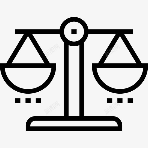 平衡正义法律图标svg_新图网 https://ixintu.com 商业和金融 天平 平衡 度量 正义 法律 重量