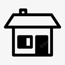 宾馆住宅名片房子家庭住宅宾馆图标高清图片