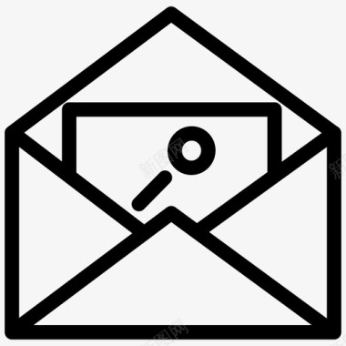 邮件搜索电子邮件信件图标图标