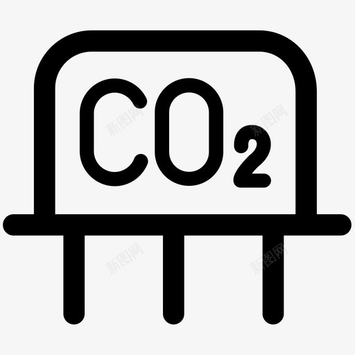 CO2传感器svg_新图网 https://ixintu.com CO2传感器