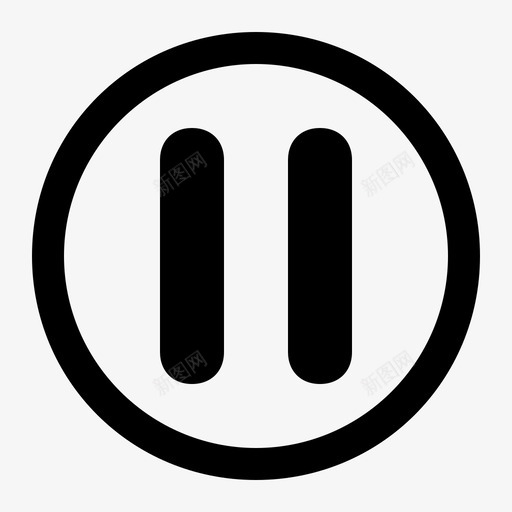 ic_pause - circle - osvg_新图网 https://ixintu.com ic_pause - circle - o