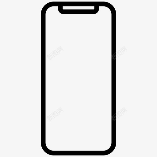 iphoneiphone8iphonex图标svg_新图网 https://ixintu.com iphone iphone8 iphonex 智能手机 电话 轮廓系列