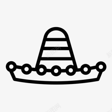 帽子衣服墨西哥人图标图标
