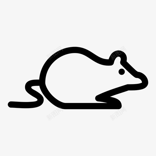 老鼠动物宠物图标svg_新图网 https://ixintu.com 动物 宠物 玩具老鼠 老鼠