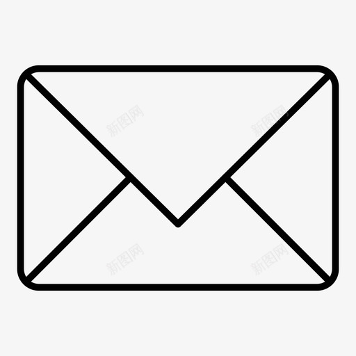 邮件活动信封图标svg_新图网 https://ixintu.com 信件 信封 信息 商务和办公室细线卷1 市场营销 活动 邮件
