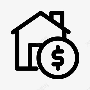 房屋贷款金融房屋图标图标