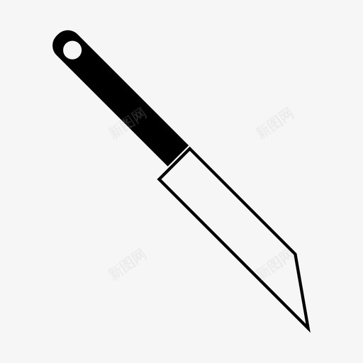 刀烹饪切割图标svg_新图网 https://ixintu.com 刀 切割 厨房用具 烹饪 菜刀