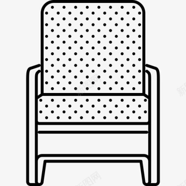 扶手椅家具家图标图标