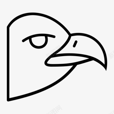 鹰动物小鸟图标图标