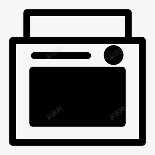 烤箱烹饪厨房图标svg_新图网 https://ixintu.com 厨房 微波炉 烤箱 烹饪