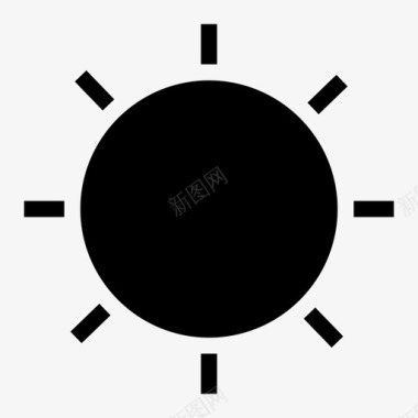 太阳商业炎热图标图标