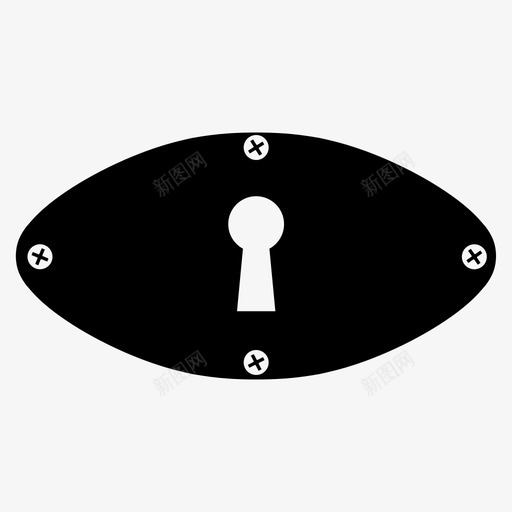 门锁闭门钥匙图标svg_新图网 https://ixintu.com 挂锁 钥匙 门锁 闭门
