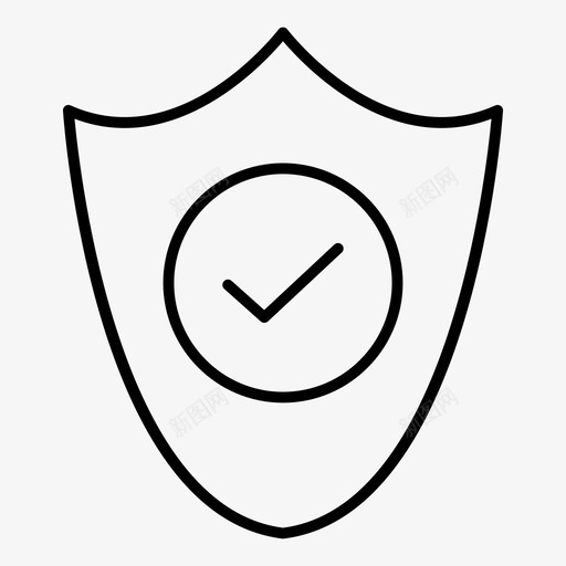 安全业务锁图标svg_新图网 https://ixintu.com 业务 办公室细线卷1 安全 密码 权限 锁