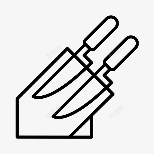 刀架烹饪食物准备图标svg_新图网 https://ixintu.com 刀 刀架 厨房 烹饪 食物准备