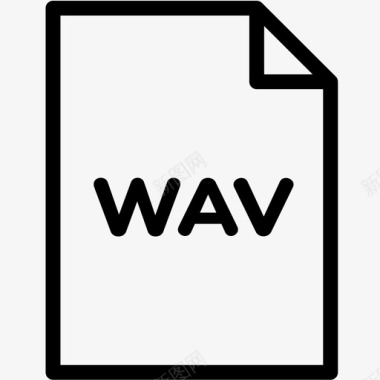 wav文件扩展名格式图标图标