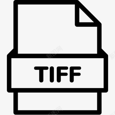 tiff文件扩展名格式图标图标