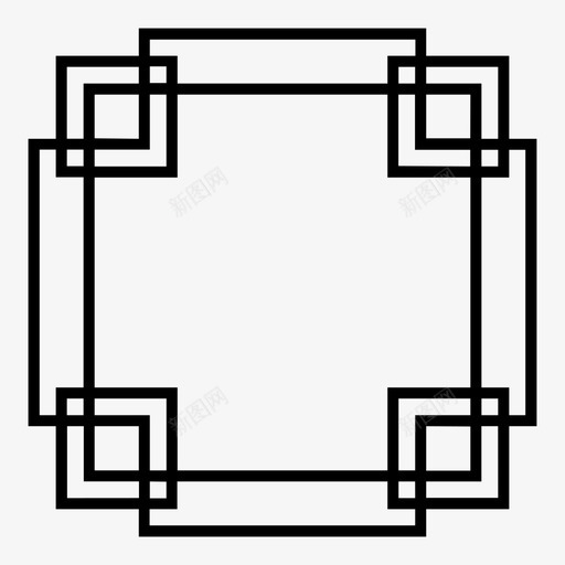 中国框架边界装饰图标svg_新图网 https://ixintu.com 中国框架 装饰 边界