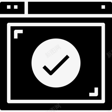 web浏览器复选框界面图标图标