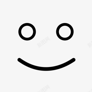 快乐表情符号微笑图标图标