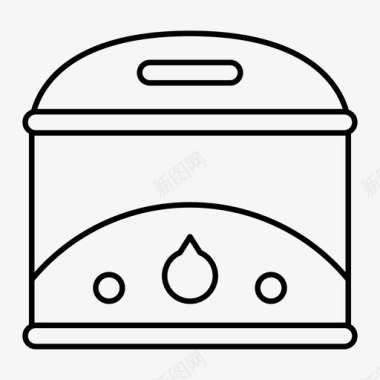 油炸锅设备厨房图标图标