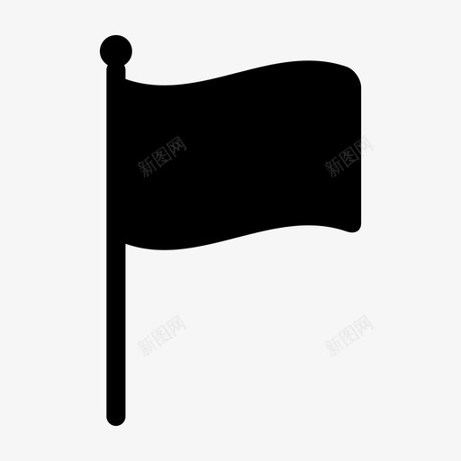 旗帜元素金属图标svg_新图网 https://ixintu.com 元素 旗帜 标志 金属
