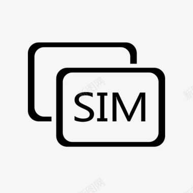 SIM卡管理系统图标
