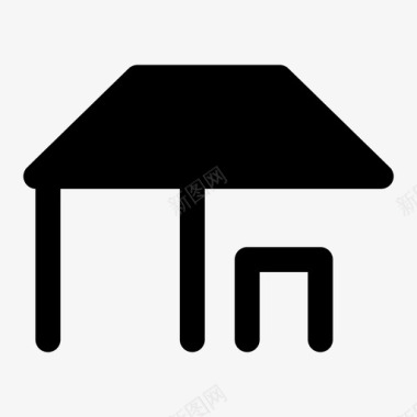 房子建筑物标志图标图标