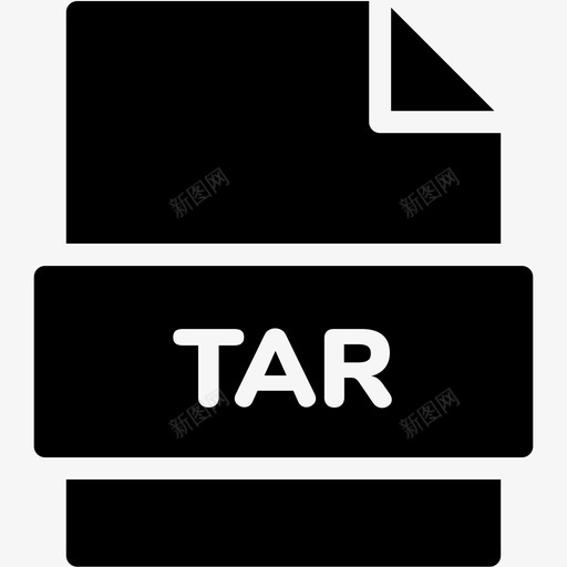 tar文件扩展名格式图标svg_新图网 https://ixintu.com tar文件 扩展名 文件格式vol3glyph 格式 类型