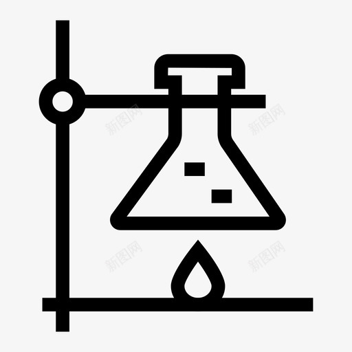 实验燃烧器商业图标svg_新图网 https://ixintu.com 商业 实验 实验室 展台 燃烧器 科学线图标