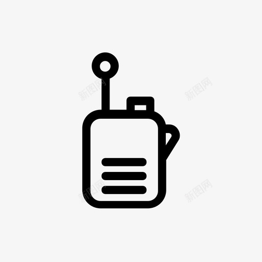 对讲机通讯犯罪图标svg_新图网 https://ixintu.com 侦探 对讲机 犯罪 通讯