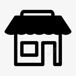 小商场商店市场小商场图标高清图片