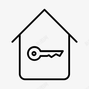 房子钥匙保险箱图标图标