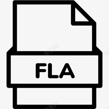 fla文件扩展名格式图标图标