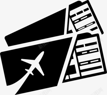 飞机票出发旅客图标图标