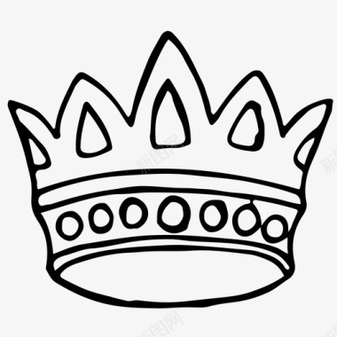 皇冠科罗娜手绘图标图标