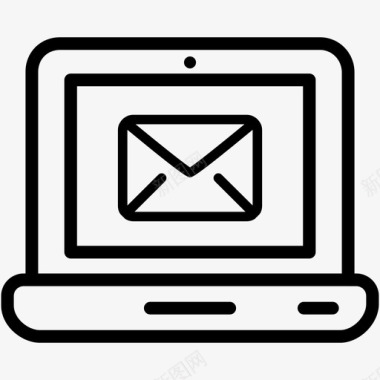 电子邮件笔记本电脑联系人信件图标图标