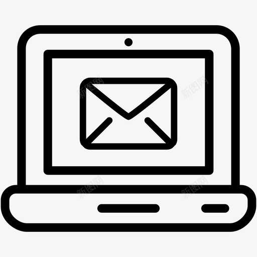 电子邮件笔记本电脑联系人信件图标svg_新图网 https://ixintu.com 信件 电子邮件笔记本电脑 联系人