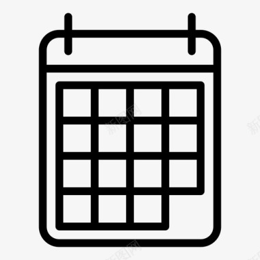 日历假日挂历图标图标