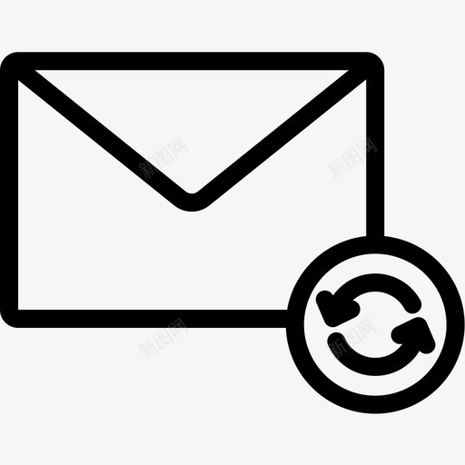 同步电子邮件信封信件图标svg_新图网 https://ixintu.com 信件 信封 同步电子邮件 电子邮件卷2行