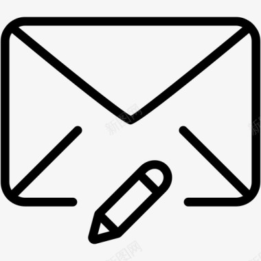 电子邮件编辑信封邮件图标图标